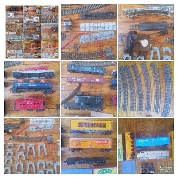 Vintage HO Scale Bachmann Train Set Lot Cars, Track, Transformer & More - Picture 2 of 8